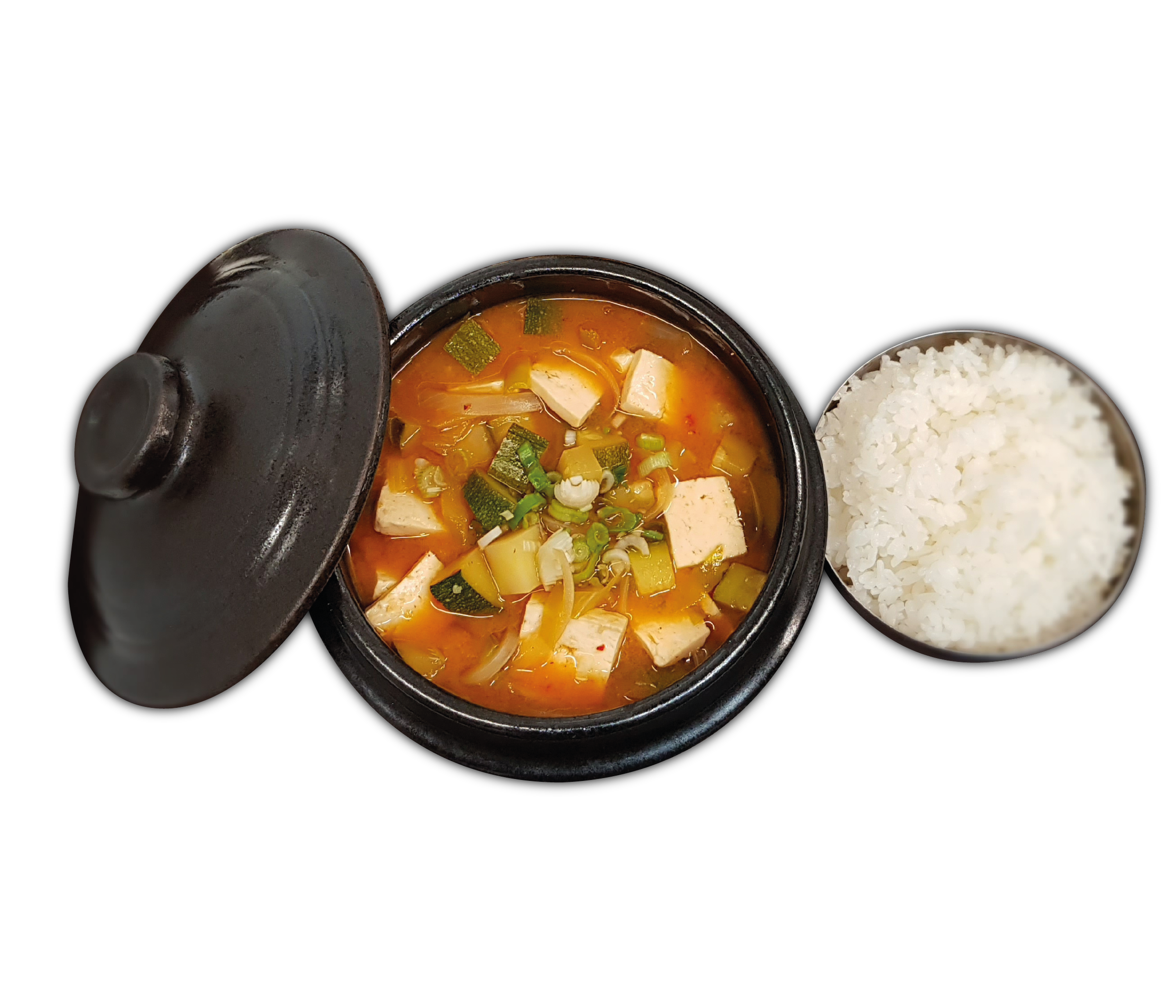 Soybean stew with rice (Doen jang jjigae)